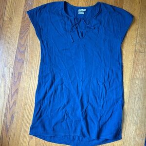 Faherty Brand Ninie Dress - Majolica Blue - MAJOLICA BLUE size Medium